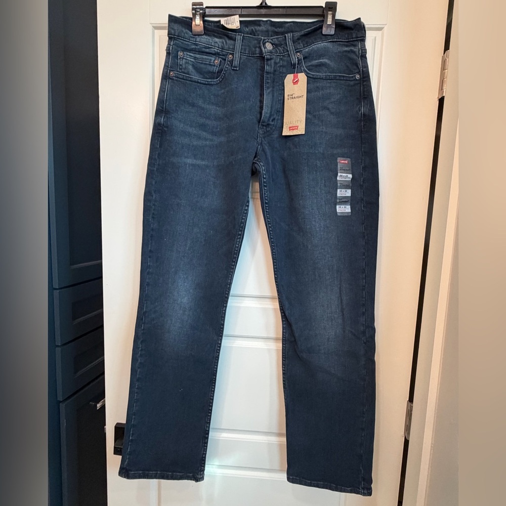 Levi's Men's Straight Jeans in Dark Indigo